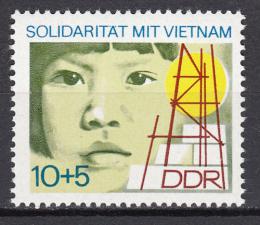 Poštová známka DDR 1973 Pomoc Vietnamu Mi# 1886
