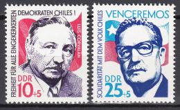 Poštové známky DDR 1973 Solidarita s Èile Mi# 1890-91