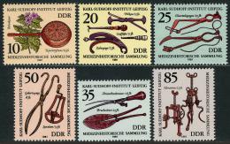 Poštové známky DDR 1981 Historické lékaøské nástroje Mi# 2640-45