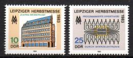 Poštové známky DDR 1983 Lipský ve¾trh Mi# 2822-23