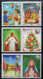 Poštové známky Paraguaj 1984 Vianoce, papež Jan Pavel II. Mi# 3726-31