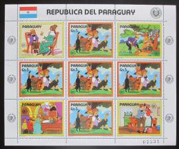 Poštové známky Paraguaj 1985 Román Tom Sawyer Mi# 3893 Bogen Kat 24€