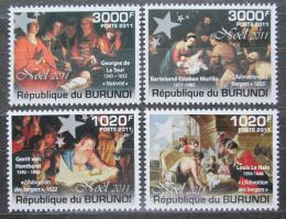 Poštové známky Burundi 2011 Vianoce, umenie Mi# 2194-97 Kat 9.50€