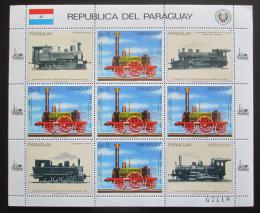 Poštové známky Paraguaj 1985 Nìmecké lokomotívy Mi# 3904 Bogen Kat 30€