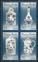 Poštové známky DDR 1989 Míšeòský porcelán Mi# 3241-44 II