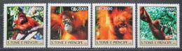 Poštové známky Svätý Tomáš 2004 Orangutani Mi# 2609-12 Kat 12€