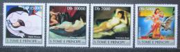 Poštové známky Svätý Tomáš 2004 Umenie Mi# 2559-62 Kat 12€ - zväèši� obrázok