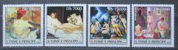 Poštové známky Svätý Tomáš 2004 Umenie, akty Mi# 2691-94 Kat 12€
