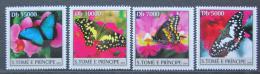 Poštové známky Svätý Tomáš 2004 Motýle Mi# 2603-06 Kat 12€