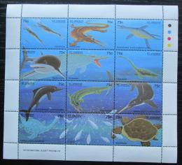 Poštové známky Svätý Vincent 1994 Dinosaury Mi# 2721-32 Kat 11€
