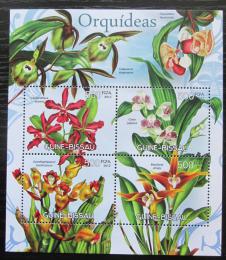 Poštové známky Guinea-Bissau 2012 Orchideje Mi# 6052-55 Kat 8€