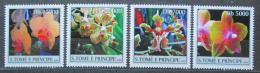 Poštové známky Svätý Tomáš 2004 Orchideje Mi# 2579-82 Kat 12€