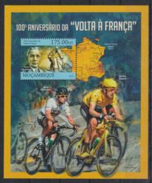 Poštová známka Mozambik 2013 Tour de France, cyklistika Mi# Block 740 Kat 10€