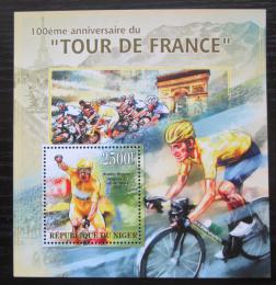 Poštová známka Niger 2013 Tour de France, cyklistika Mi# Block 182 Kat 10€