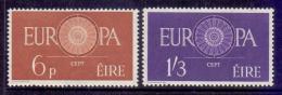 Poštové známky Írsko 1960 Európa CEPT Mi# 146-47 Kat 15€