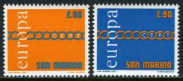 Poštové známky San Marino 1971 Európa CEPT Mi# 975-76