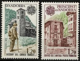 Poštové známky Andorra Fr. 1979 Európa CEPT Mi# 297-98 Kat 5.50€