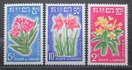 Poštové známky Kambodža 1961 Místní flóra Mi# 118-20 Kat 5.50€