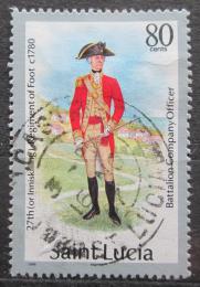 Poštová známka Svätá Lucia 1987 Vojenská uniforma Mi# 888 I