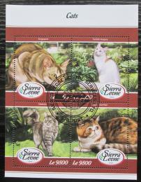 Poštové známky Sierra Leone 2018 Maèky Mi# 9260-63 Kat 11€