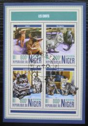 Poštové známky Niger 2017 Maèky Mi# 5266-69 Kat 13€