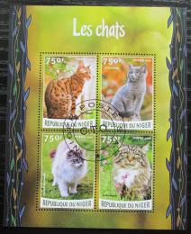 Poštové známky Niger 2016 Maèky Mi# 4127-30 Kat 12€