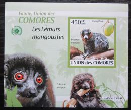 Poštová známka Komory 2009 Lemur DELUXE neperf. Mi# 2460 B Block