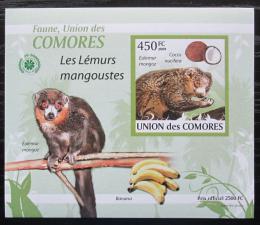 Poštová známka Komory 2009 Lemur DELUXE neperf. Mi# 2462 B Block