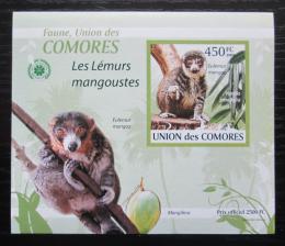 Poštová známka Komory 2009 Lemur DELUXE neperf. Mi# 2463 B Block