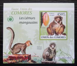 Poštová známka Komory 2009 Lemur DELUXE neperf. Mi# 2464 B Block