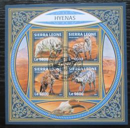Poštové známky Sierra Leone 2017 Hyeny Mi# 9210-13 Kat 11€
