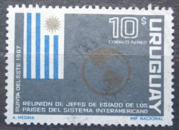 Poštová známka Uruguaj 1967 Štátna vlajka Mi# 1074