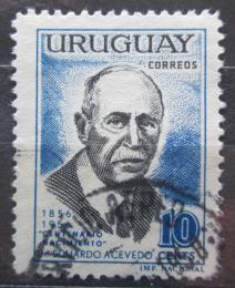 Poštová známka Uruguaj 1958 Eduardo Acevedo, politik Mi# 813