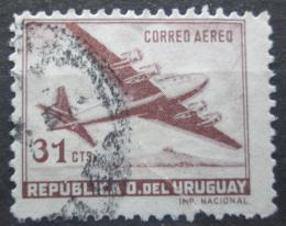 Poštová známka Uruguaj 1952 Lietadlo Mi# 715