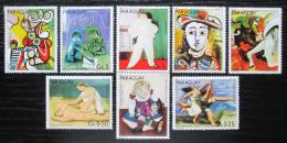 Poštové známky Paraguaj 1981 Umenie, Picasso s kupónem Mi# 3436-42 Kat 6.50€ 