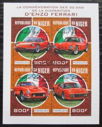 Poštové známky Niger 2018 Ferrari Mi# 5718-21 Kat 13€