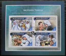 Poštové známky Maldivy 2016 Matka Tereza Mi# 6741-44 Kat 11€