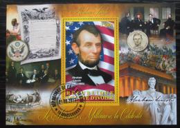 Poštová známka Pobrežie Slonoviny 2013 Prezident Abraham Lincoln Mi# N/N