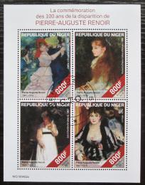 Poštové známky Niger 2019 Umenie, Pierre-Auguste Renoir Mi# N/N