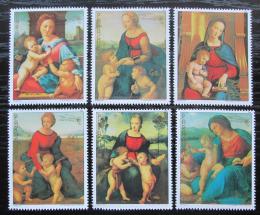 Poštové známky Paraguaj 1982 Umenie, Raffael, vianoce Mi# 3553-58