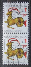 Poštové známky Èesko 1998 Znamení zvìrokruhu, kozoroh pár Mi# 199
