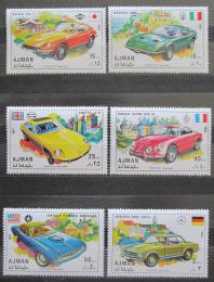 Poštové známky Adžmán 1971 Športovní autá Mi# 956-61 