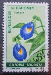 Poštová známka Dahomey 1967 Clitoria ternatea Mi# 300