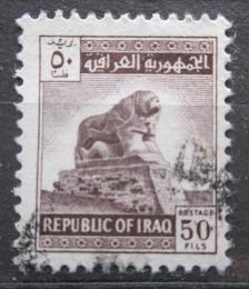 Poštová známka Irak 1963 Babylonský lev Mi# 361