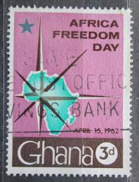 Potov znmka Ghana 1962 Mapa Afriky Mi# 118 - zvi obrzok