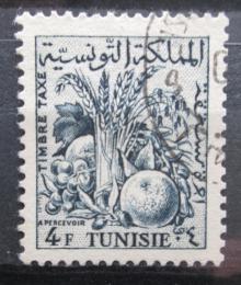 Potov znmka Tunisko 1957 Zemdlsk produkty, doplatn Mi# 70