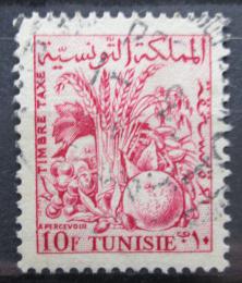 Potov znmka Tunisko 1957 Zemdlsk produkty, doplatn Mi# 72