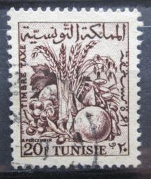Potov znmka Tunisko 1957 Zemdlsk produkty, doplatn Mi# 73