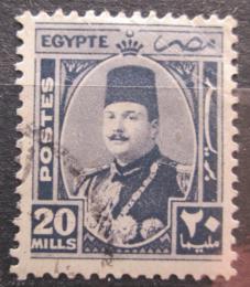 Poštová známka Egypt 1945 Krá¾ Farouk Mi# 276