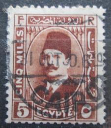 Poštová známka Egypt 1929 Krá¾ Fuad I. Mi# 125 b